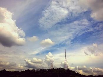 Low angle view of cloudy sky