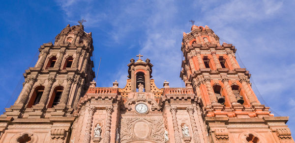 Low angle view of historical building against sky