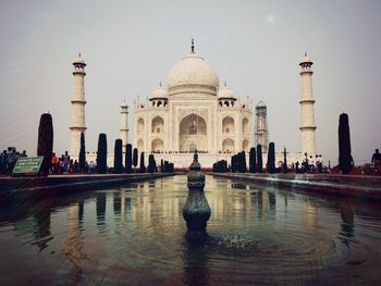 Reflection of buildings in water