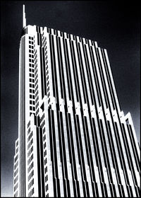 Low angle view of skyscraper