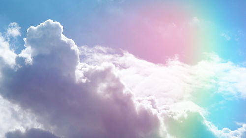 Low angle view of clouds in sky