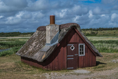 The old fishing cottages at nymindegab