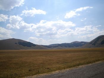 Scenic view of landscape against sky