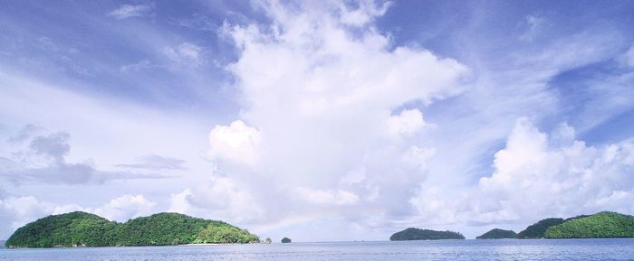 Panoramic view of sea against sky