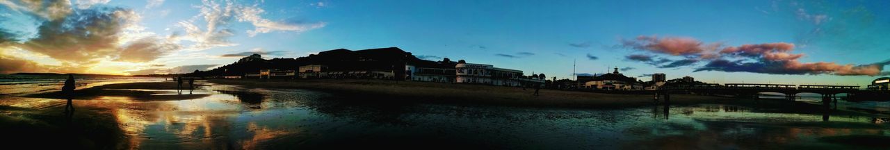 Panoramic view of buildings against sky