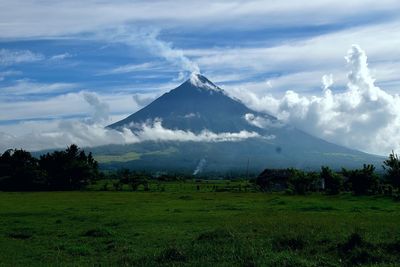 Scenic view of landscape against sky