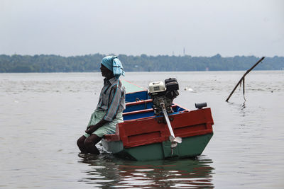 Boat in sea