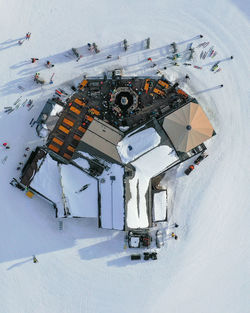 Aerial view of ski resort