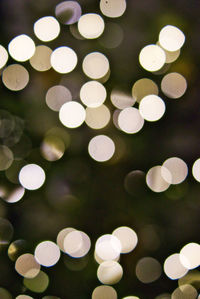 Defocused image of illuminated lights