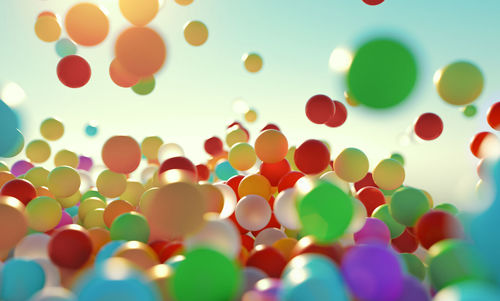 Full frame shot of multi colored balloons