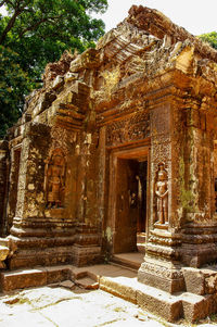 Low angle view of historical building