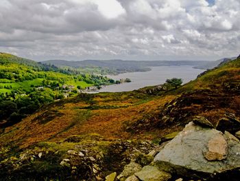 Scenic view of landscape against sky