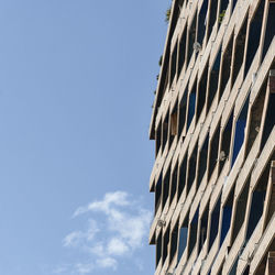 Low angle view of building against clear sky