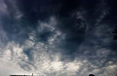 Low angle view of storm clouds in sky