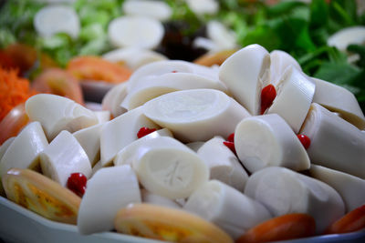 Close-up of chopped salad in bowl