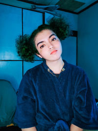 Portrait of a smiling young woman