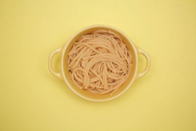 Directly above shot of noodles in bowl