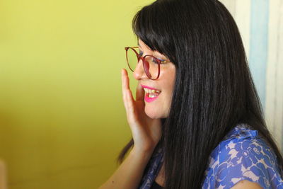 Portrait of a smiling young woman