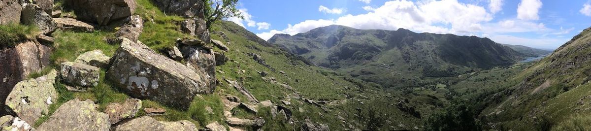 Panoramic view of landscape against sky