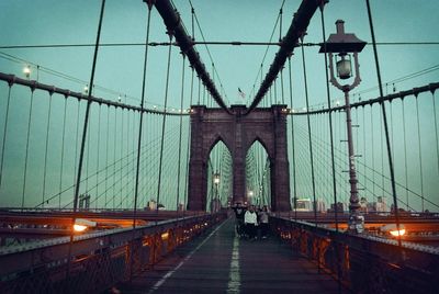 View of suspension bridge