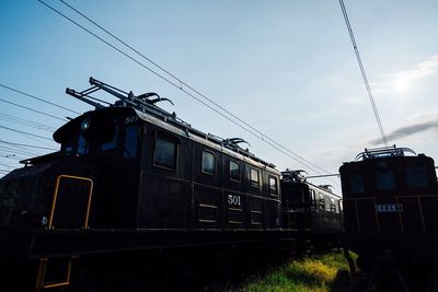 Low angle view of railroad station platform