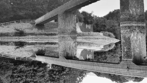 Scenic view of bridge over water
