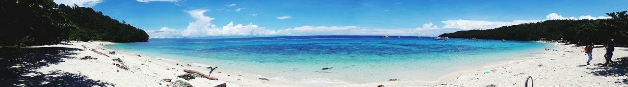 Panoramic view of beach