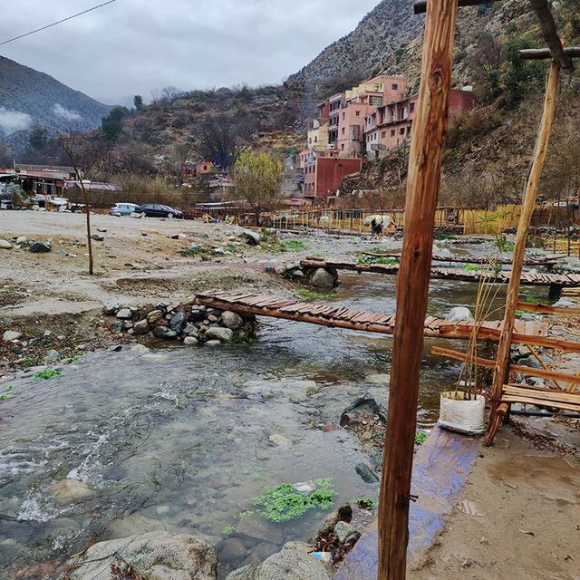 mountain, architecture, nature, water, environment, built structure, landscape, land, no people, sky, building, river, day, outdoors, building exterior, village, cloud, scenics - nature, travel destinations, wood