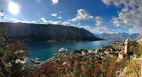 Panoramic view of sea against sky