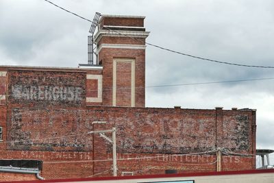 Low angle view of building against sky