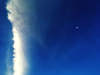 Low angle view of vapor trail in sky