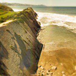 Close-up of rocks on beach