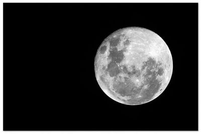 Low angle view of moon in sky