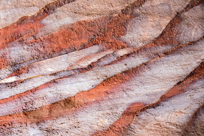 Natural geological sandstone pattern and stripped texture. petra, jordan