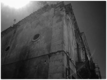 Low angle view of built structure against sky