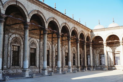 Low angle view of historical building against sky