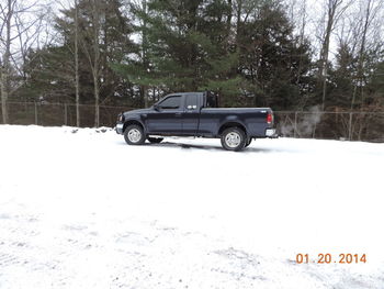 Car on road during winter