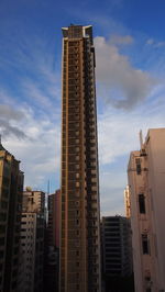 Low angle view of buildings against sky