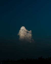 Low angle view of sky at night