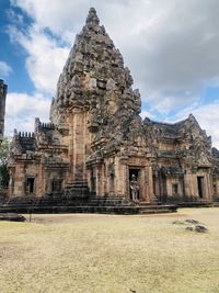 Exterior of temple against sky