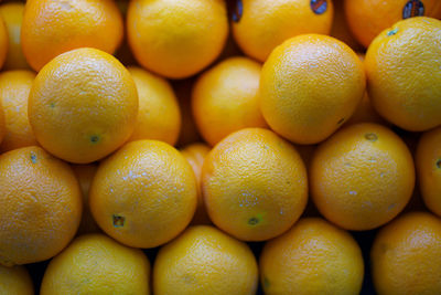 Full frame shot of oranges