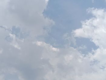 Low angle view of clouds in sky