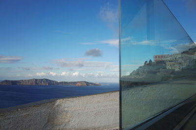 Panoramic shot of sea against sky