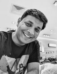 Portrait of smiling young man