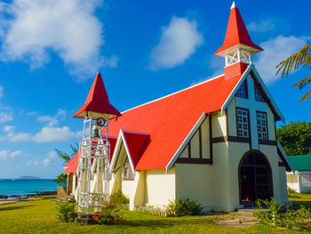 Traditional building against sky