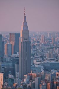 Modern buildings in city against sky at shinjuku,tokyo,japan