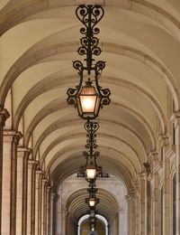 Low angle view of ceiling