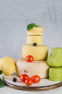 Close-up of food on table