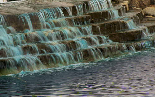 Scenic view of waterfall