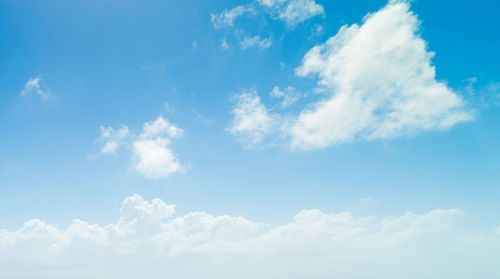 Low angle view of clouds in sky